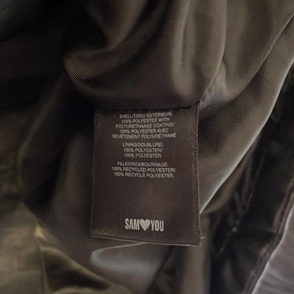 Sam Edelman Size Large Black Faux Leather Quilted Jacket‎ - Picture 8 of 12